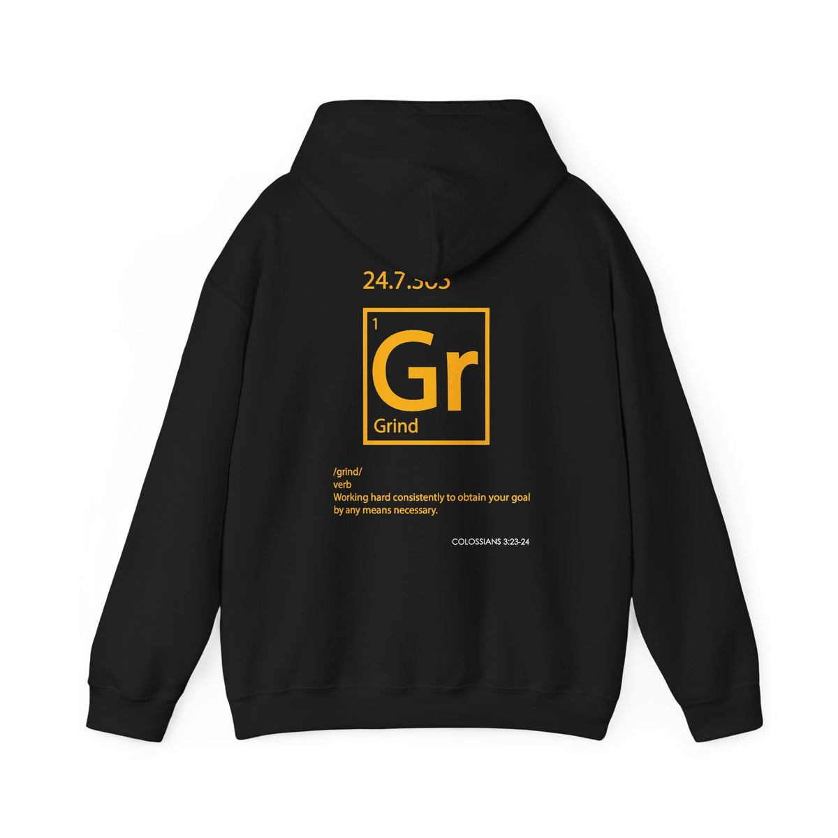 "Grind" Motivational Unisex Pullover Hoodie