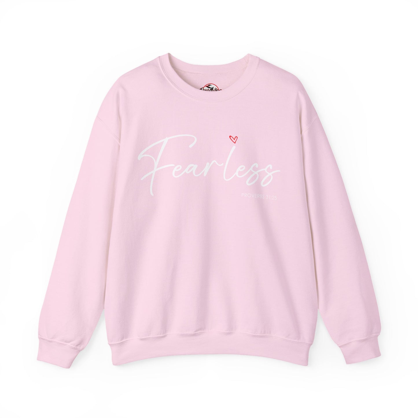 "Fearless" Inspirational Crewneck Sweatshirt — (Proverbs 31)