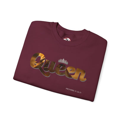 "Queen" Women's Inspirational Pullover Sweatshirt