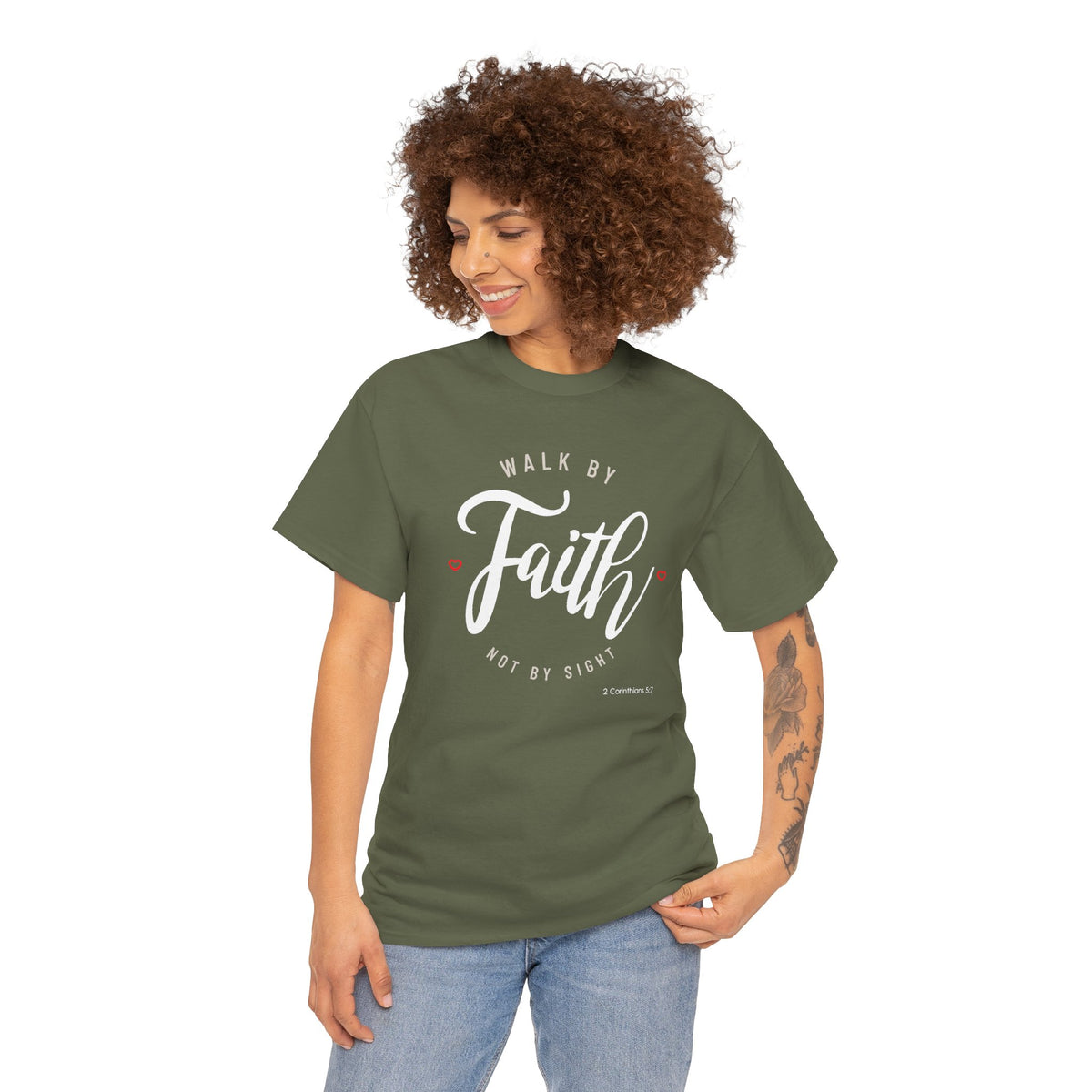 "Walk By Faith, Not By Sight" Motivational T-Shirt