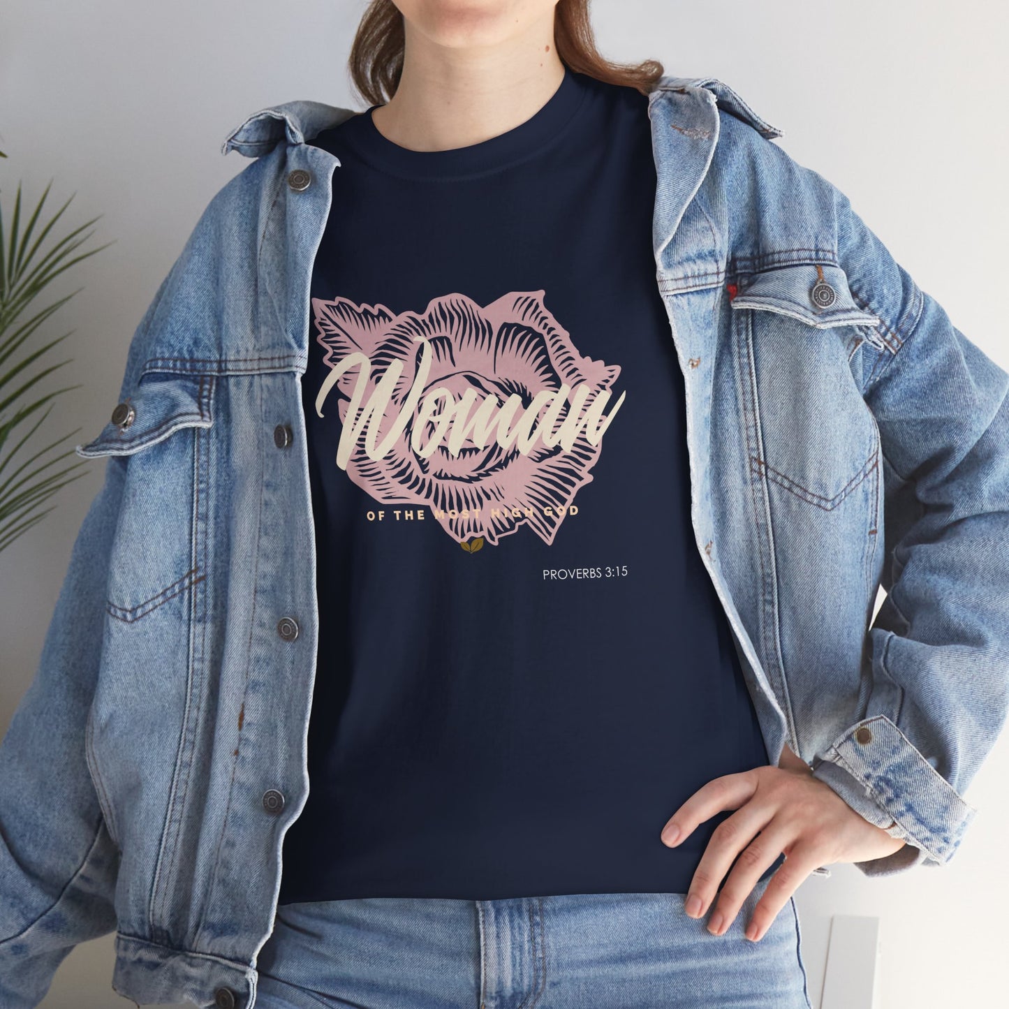Woman of the Most High God Women's Heavy Cotton Tee