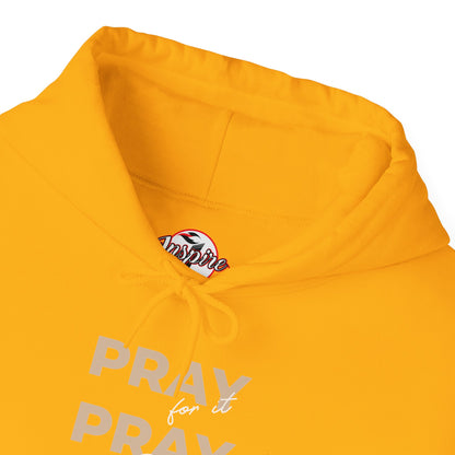 "Pray for it, Pray over it, Pray through it" Motivational Pullover Hoodie