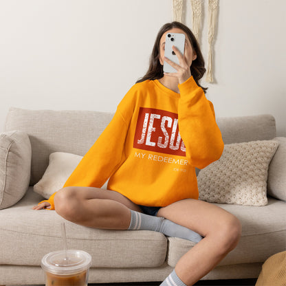 "Jesus My Redeemer" Inspirational Crewneck Sweatshirt