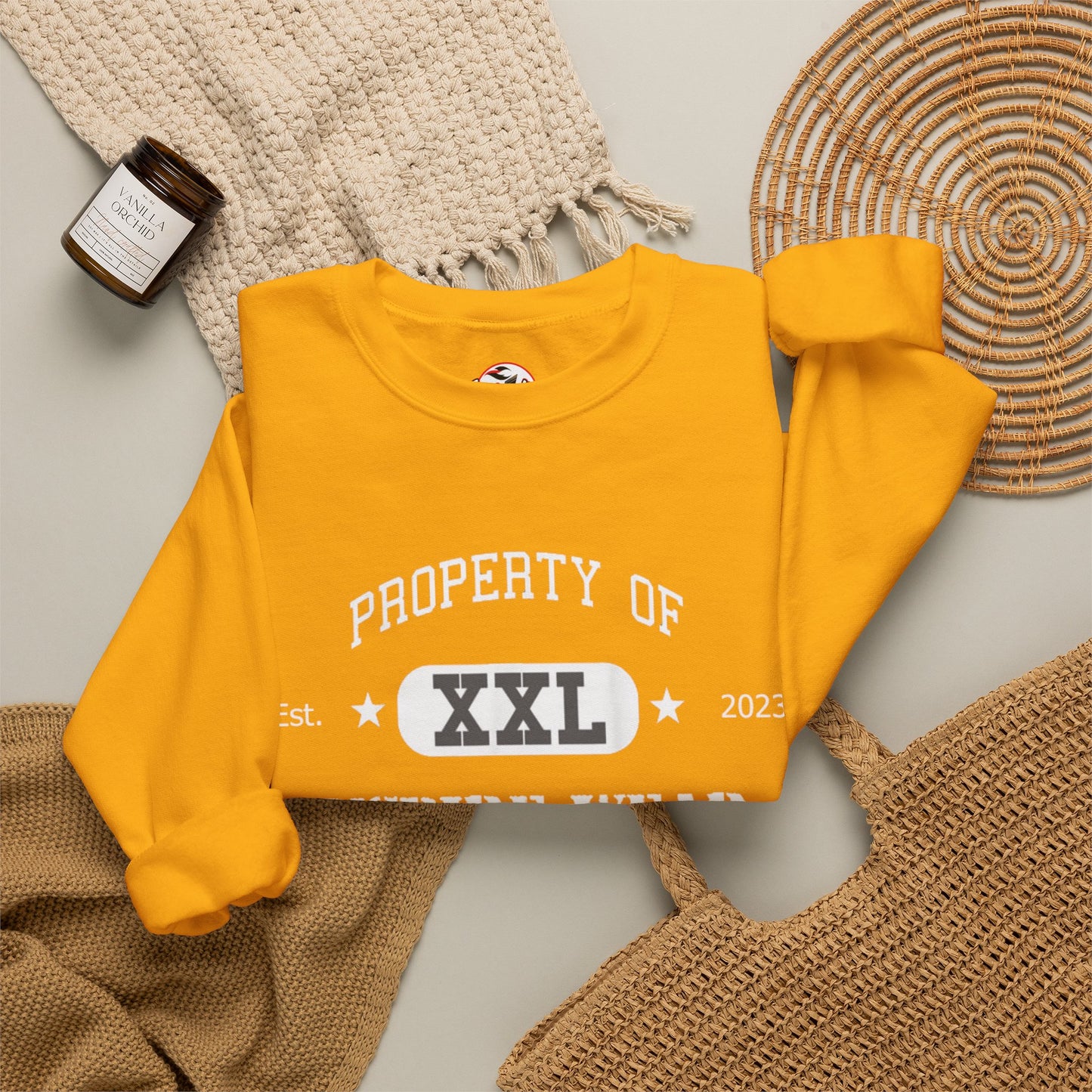 "Property of Inspire Wear" Athletic Crewneck Sweatshirt