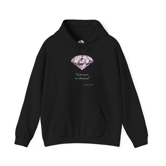 "No Pressure, no Diamond" Women's Heavy Blend™ Hooded Sweatshirt