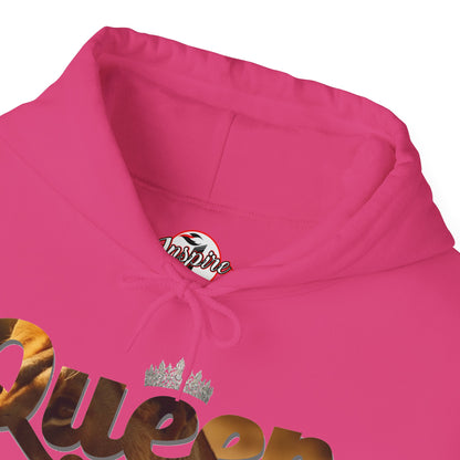 "I am Queen" Womens Affirmation Heavy Blend™ Hooded Sweatshirt