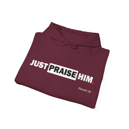 "Just Praise Him" Motivational Graphic Pullover Hoodie