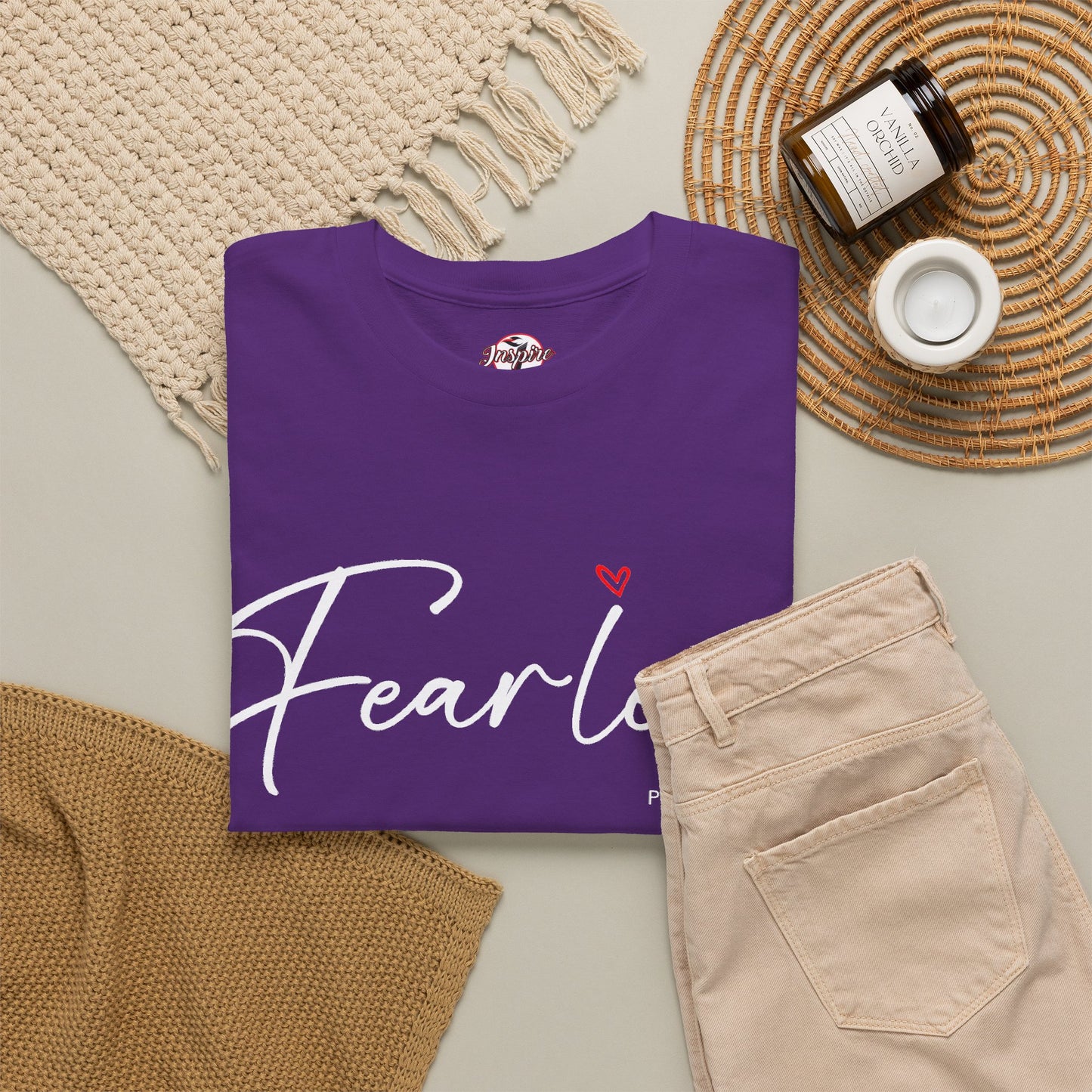 "Fearless" Inspirational Graphic T-Shirt