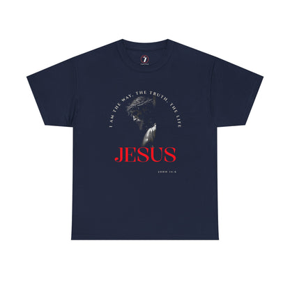 I AM the Way, the Truth, the Life Inspirational Unisex Heavy Cotton Tee