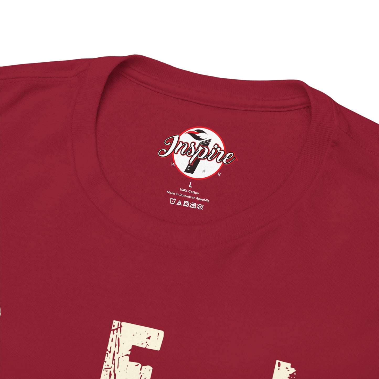 "Be Inspired" Motivational Vertical Graphic T-Shirt