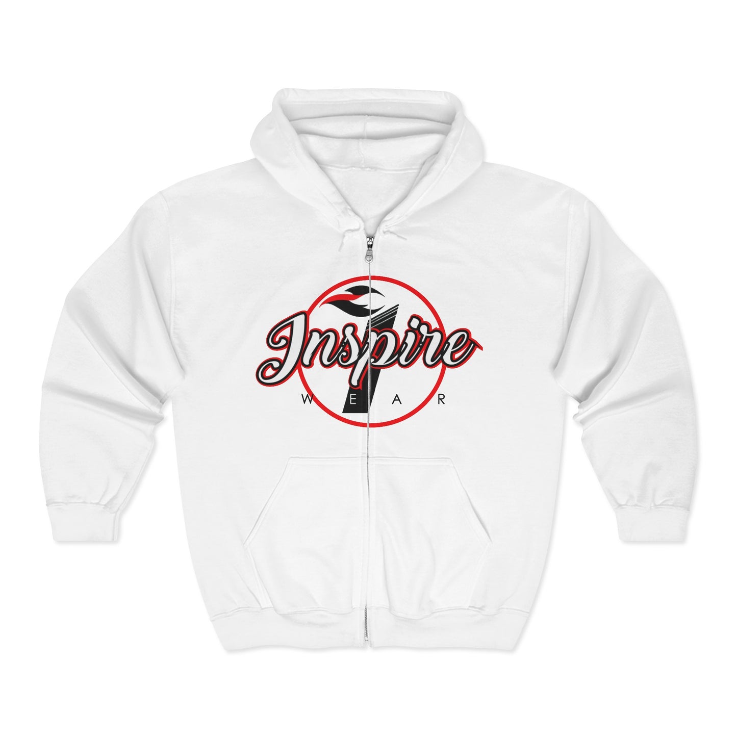Inspire Logo Motivational Full Zip Hoodie