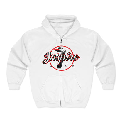 Inspire Logo Motivational Full Zip Hoodie