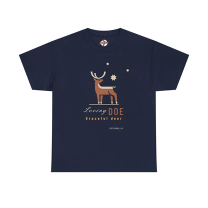 "Loving Doe Graceful Deer" Women's Inspirational Graphic T-Shirt