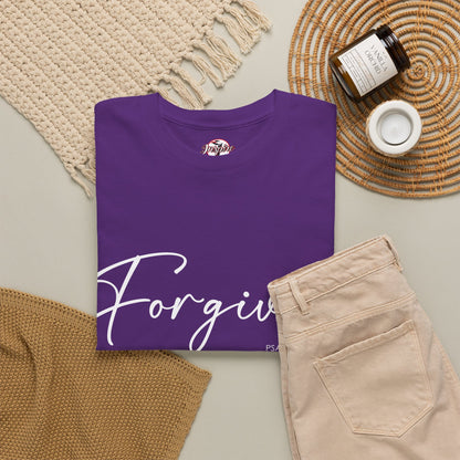 "Forgiven" Womens Christian Faith T-Shirt