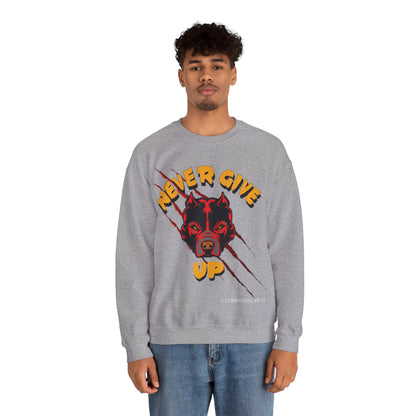 "Never Give Up" Crewneck Sweatshirt