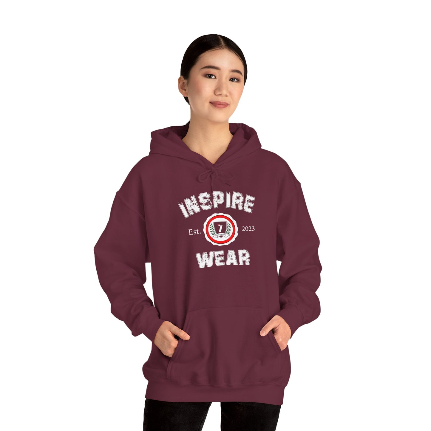 Inspire Wear Athletic Logo Hooded Sweatshirt