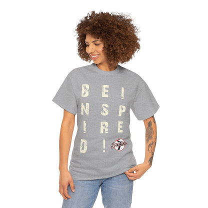 "Be Inspired" Motivational Vertical Graphic T-Shirt
