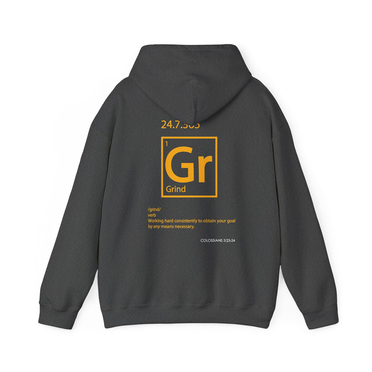 "Grind" Motivational Unisex Pullover Hoodie