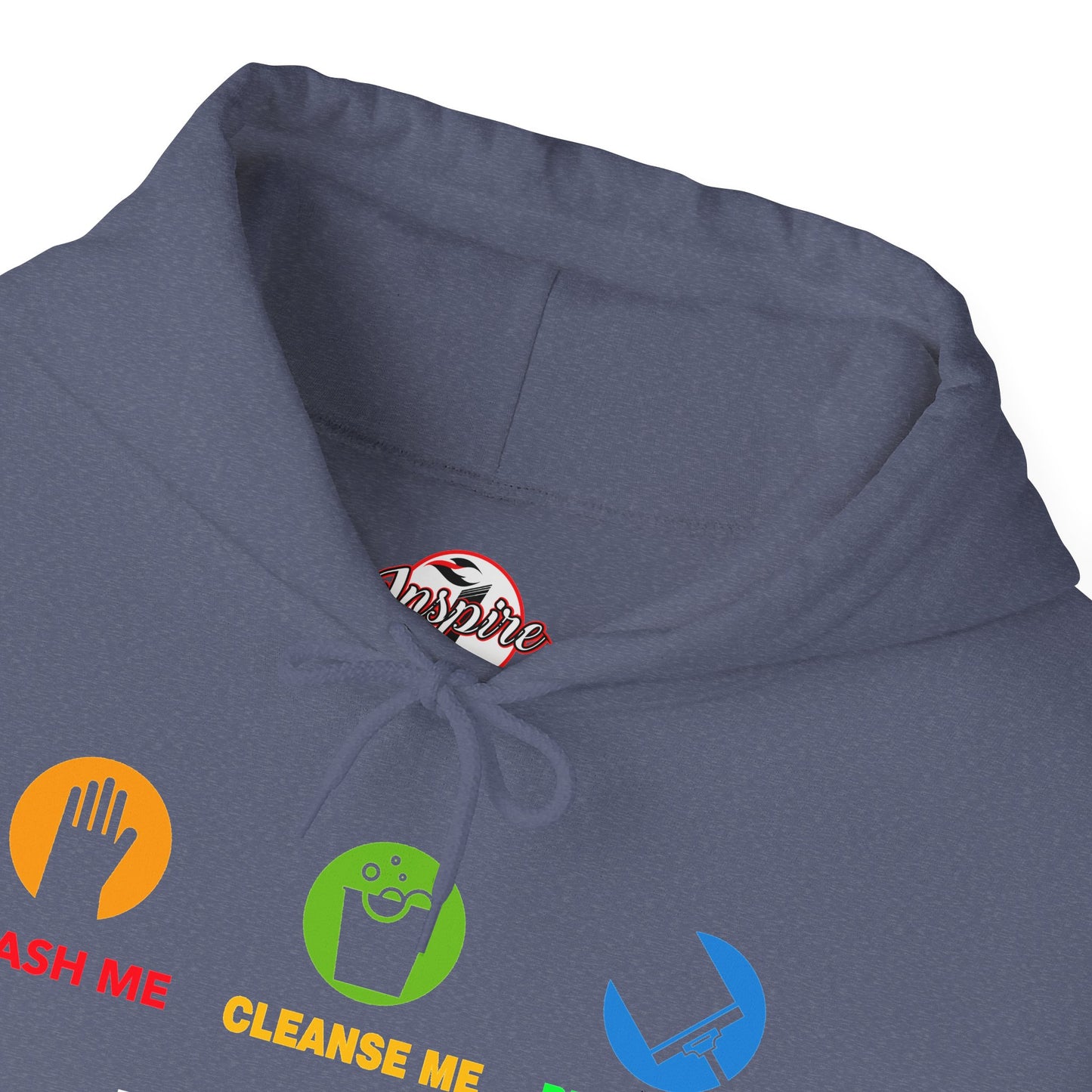 "Wash, Cleanse, Restore" Inspirational Faith-Based Hoodie