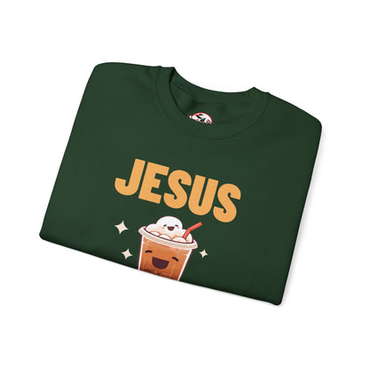 "Jesus and My Latte" Crewneck Sweatshirt