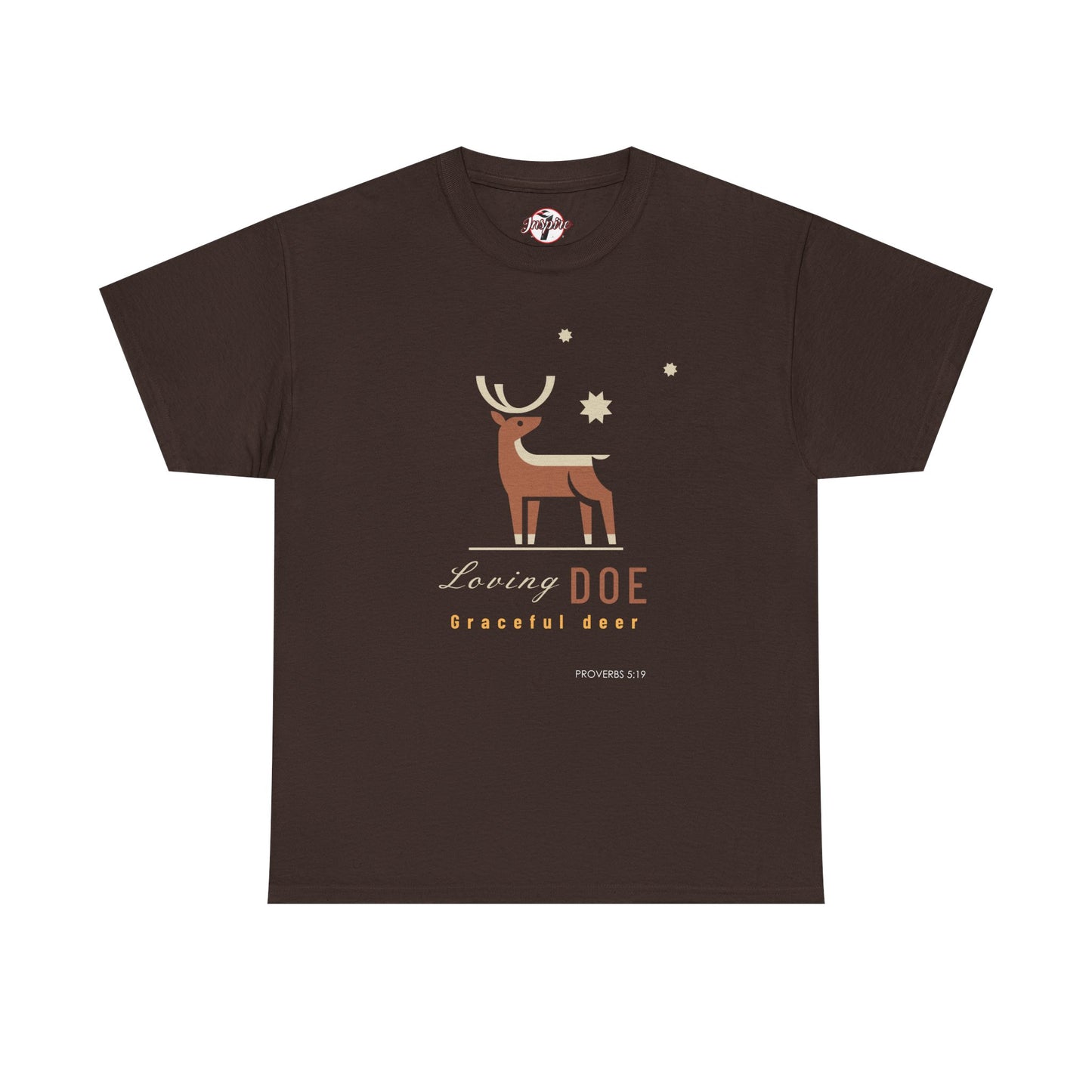 "Loving Doe Graceful Deer" Women's Inspirational Graphic T-Shirt