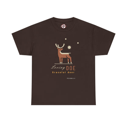 "Loving Doe Graceful Deer" Women's Inspirational Graphic T-Shirt