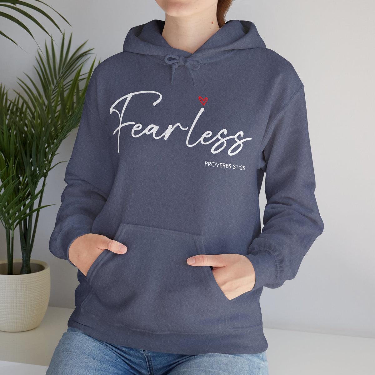 "Fearless" Inspirational Pullover Hoodie