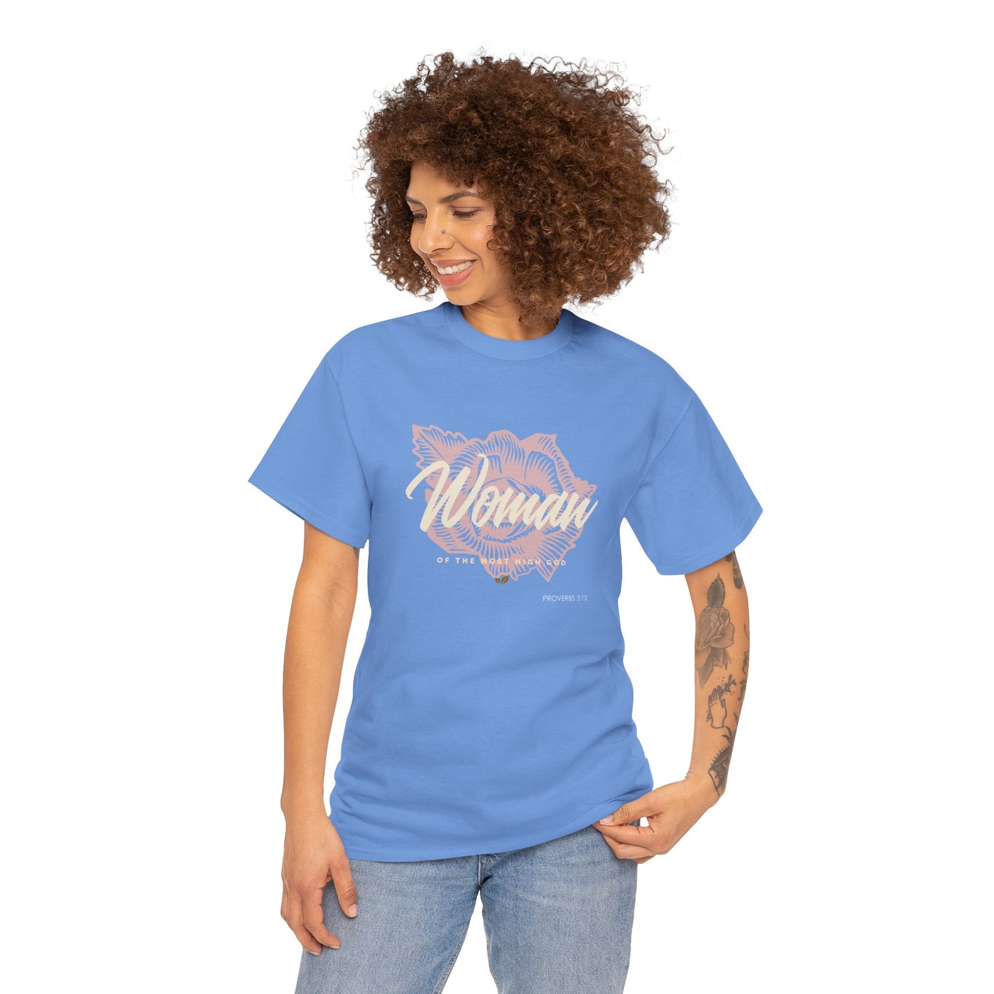 Woman of the Most High God Women's Heavy Cotton Tee