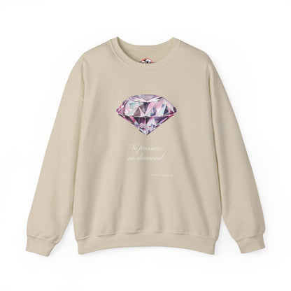 "No Pressure, No Diamond" Inspirational Crewneck Sweatshirt