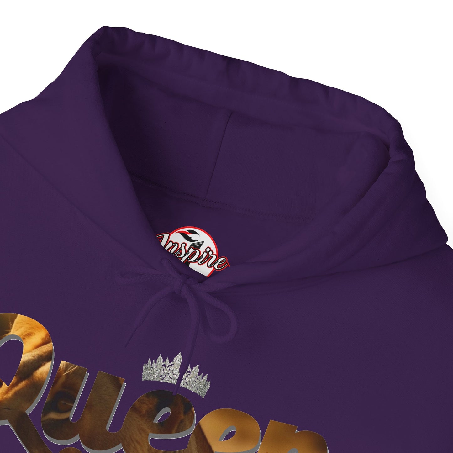 "I am Queen" Womens Affirmation Heavy Blend™ Hooded Sweatshirt