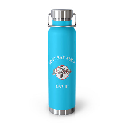 Inspire Wear Copper Vacuum Insulated Bottle, 22oz