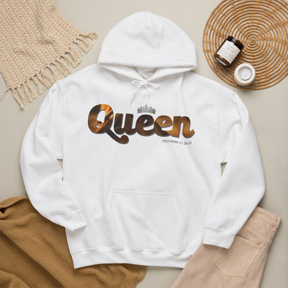 "I am Queen" Womens Affirmation Heavy Blend™ Hooded Sweatshirt