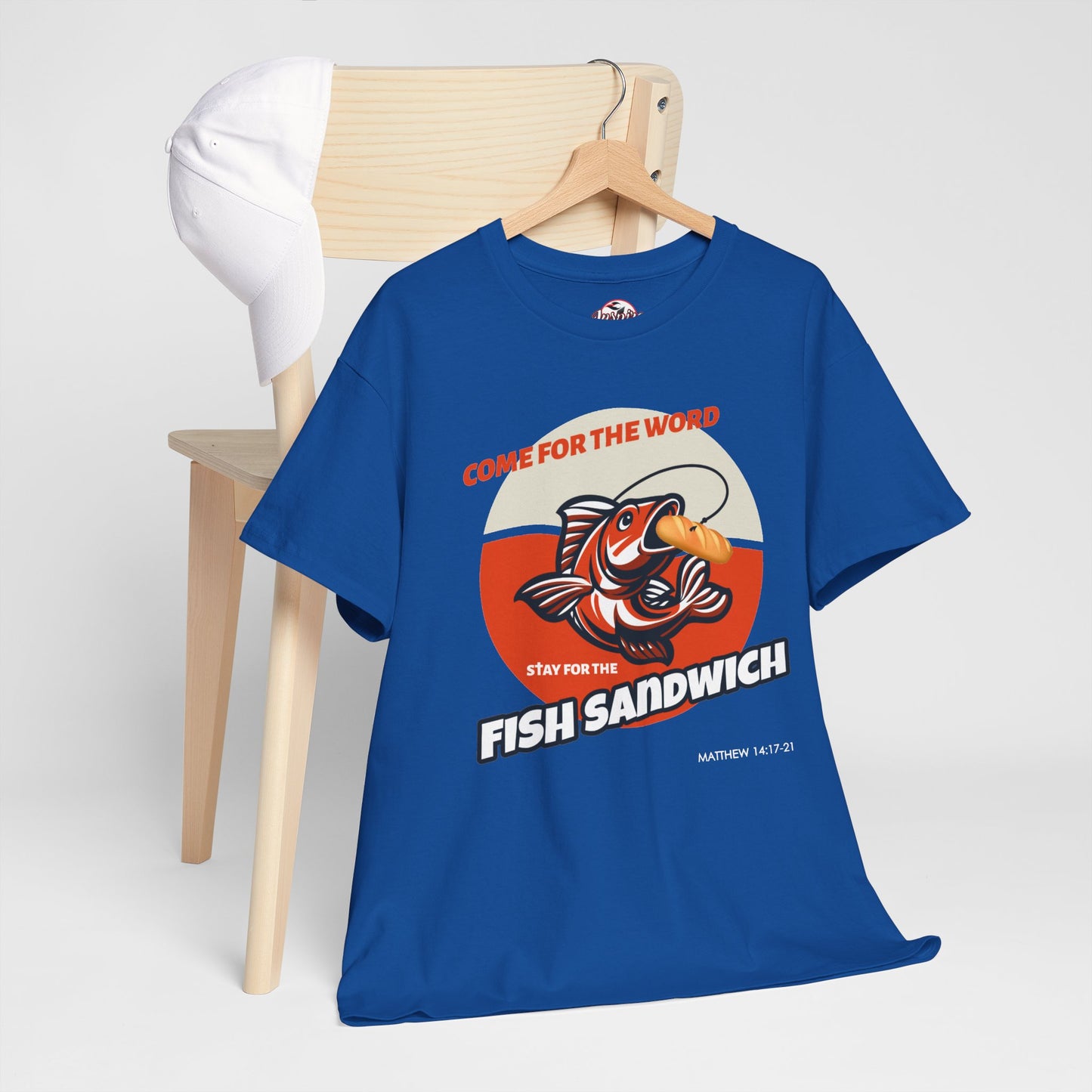 "Come for the Word" Fish Sandwich Graphic T-Shirt