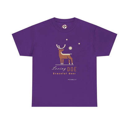 "Loving Doe Graceful Deer" Women's Inspirational Graphic T-Shirt