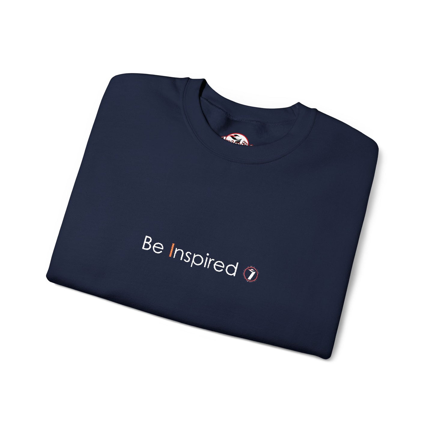 "Be Inspired" Embroidered Crewneck Sweatshirt