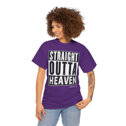Straight Outta Heaven Unisex Inspirational Graphic T-Shirt