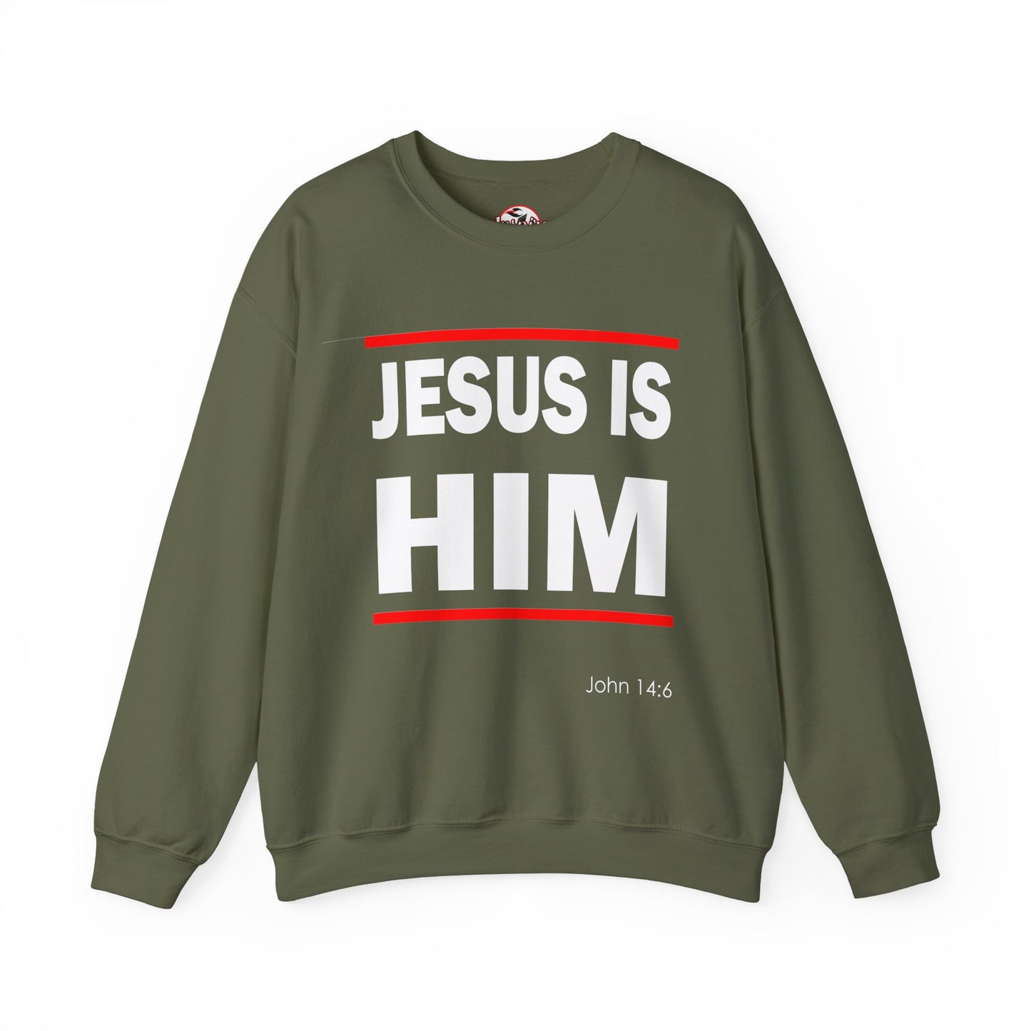 "Jesus Is Him" Inspirational Crewneck Sweatshirt
