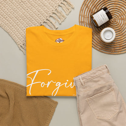 "Forgiven" Womens Christian Faith T-Shirt