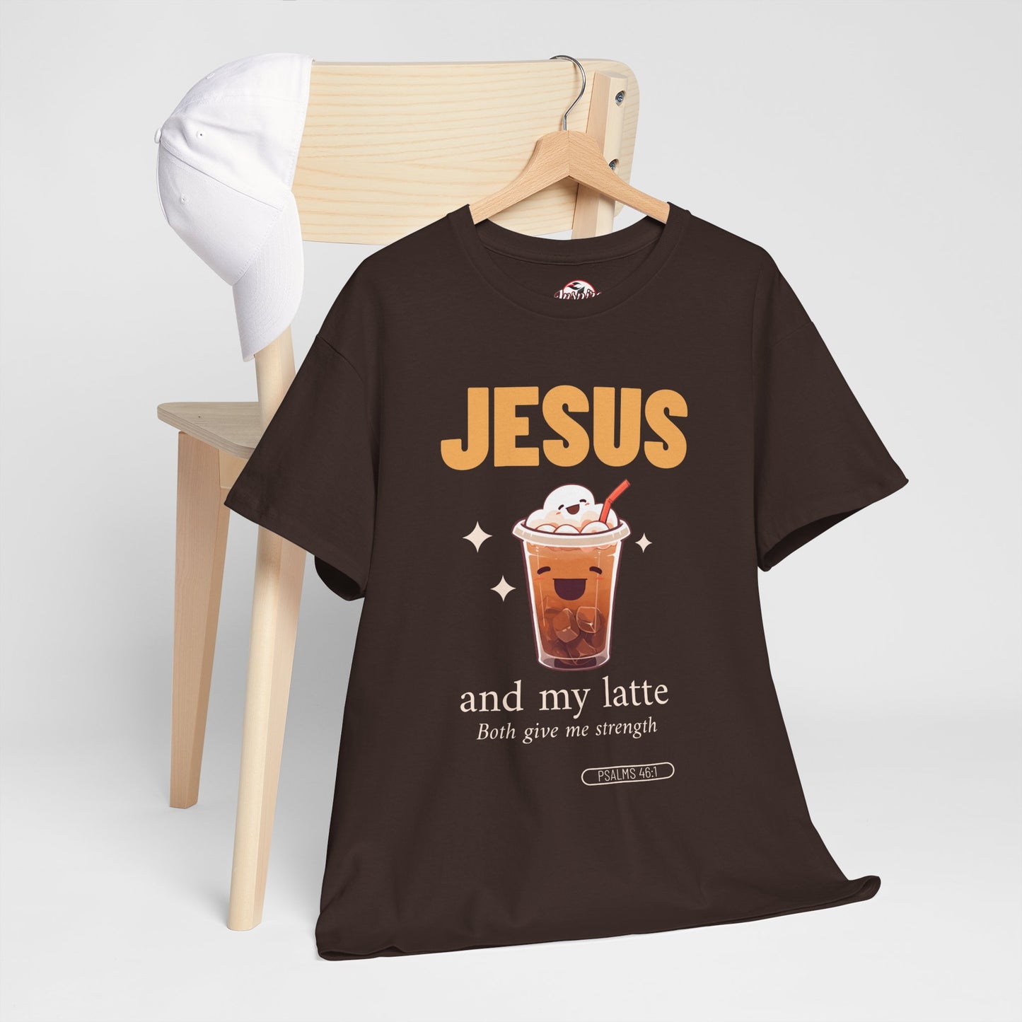 “Jesus and My Latte” Faith & Coffee Unisex Graphic Tee