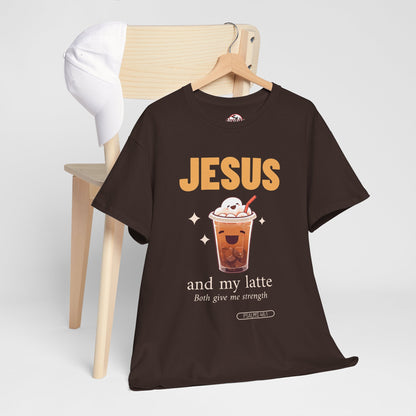 “Jesus and My Latte” Faith & Coffee Unisex Graphic Tee