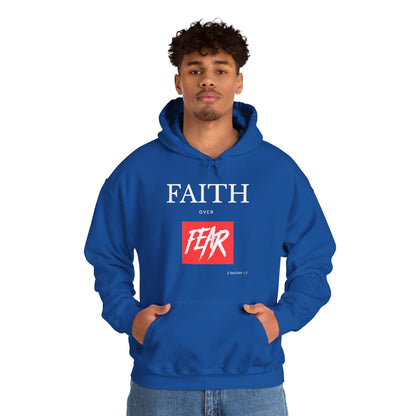 "Faith Over Fear" Inspirational Pullover Hoodie