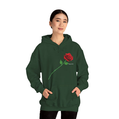 "Fearfully and Wonderfully Made" Rose Graphic Pullover Hoodie