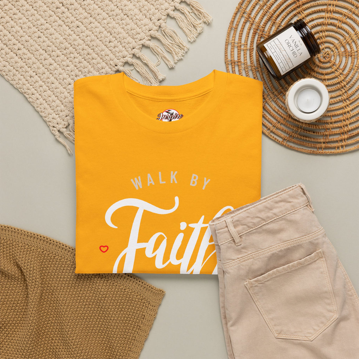 "Walk By Faith, Not By Sight" Motivational T-Shirt