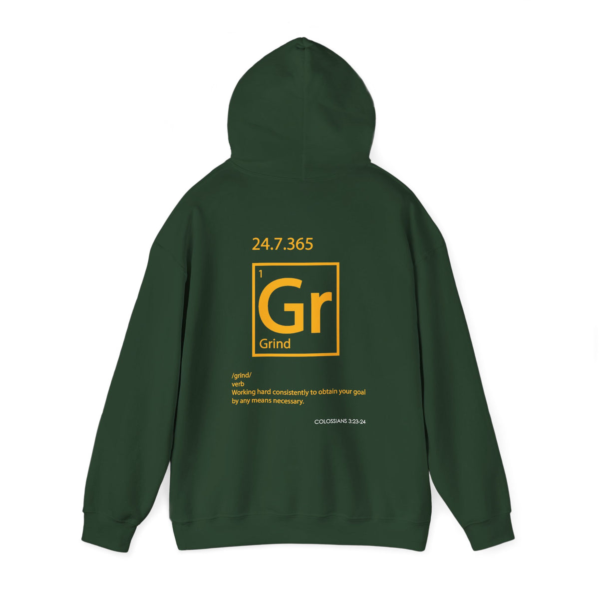 "Grind" Motivational Unisex Pullover Hoodie