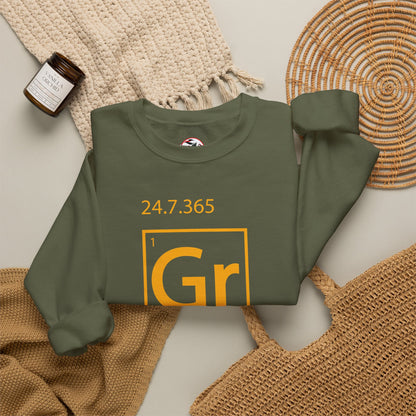 Grind 24/7/365 Motivational Element Crewneck Sweatshirt