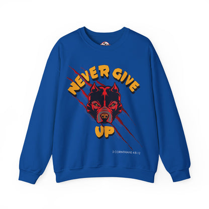 "Never Give Up" Crewneck Sweatshirt
