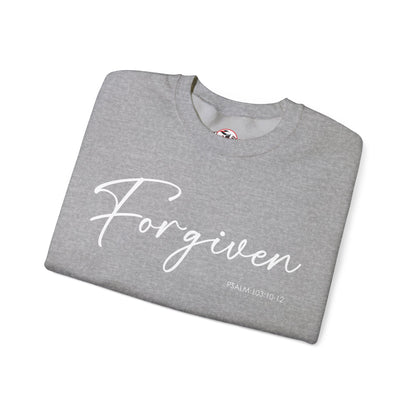"Forgiven" Inspirational Pullover Crewneck Sweatshirt