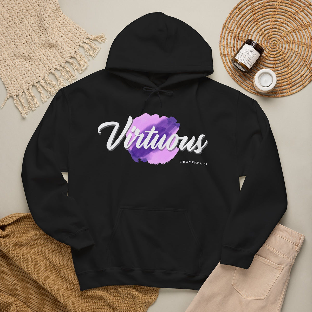 "Virtuous" Affirmation Pullover Hoodie
