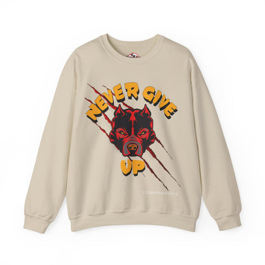 "Never Give Up" Crewneck Sweatshirt