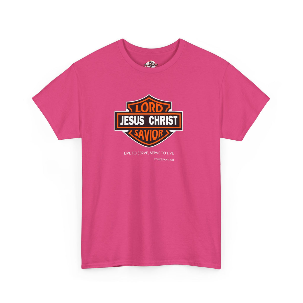 Jesus Christ Savior T‑Shirt — Lord Savior Motorcycle Shield Design